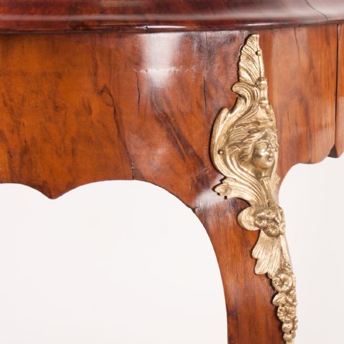 FINE QUALITY VICTORIAN WALNUT KIDNEY SHAPED WRITING TABLE - ADDITIONAL PHOTO 12