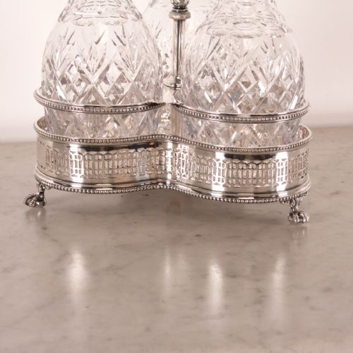 VICTORIAN WALKER HALL SILVER PLATED TANTALUS - ADDITIONAL PHOTO 13