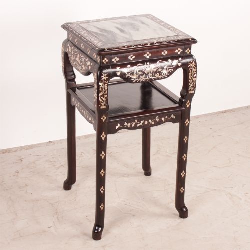 Chinese Occasional Table with Mother of Pearl Inlay