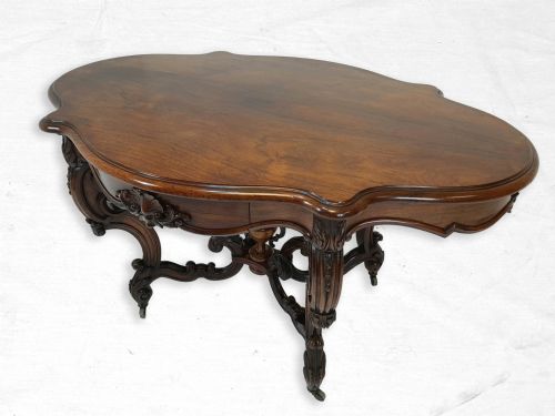 Superb Shaped Top Rosewood Centre Table