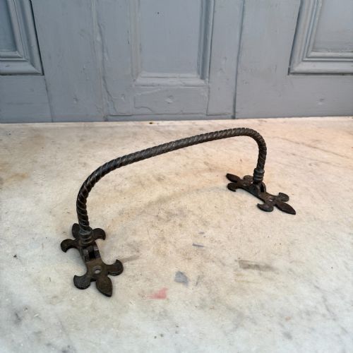 Antique Gothic brass rail originally from church pew