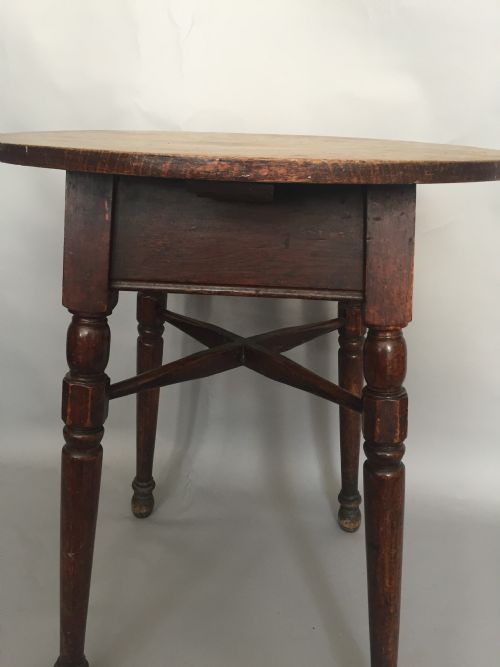 A 19THC OAK TOPPED TAVERN TABLE - ADDITIONAL PHOTO 1