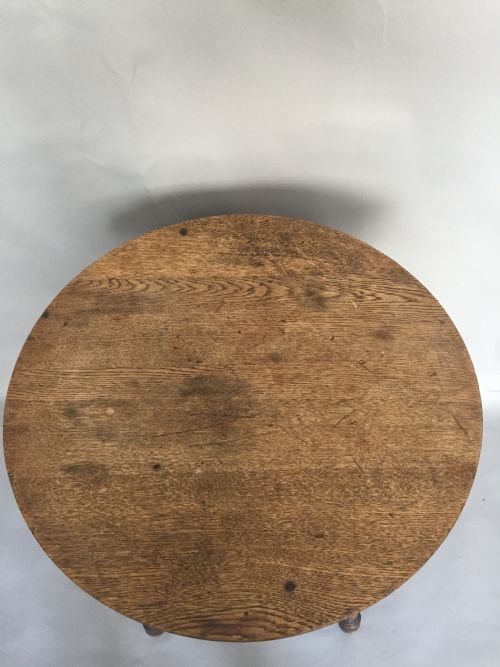 A 19THC OAK TOPPED TAVERN TABLE - ADDITIONAL PHOTO 5