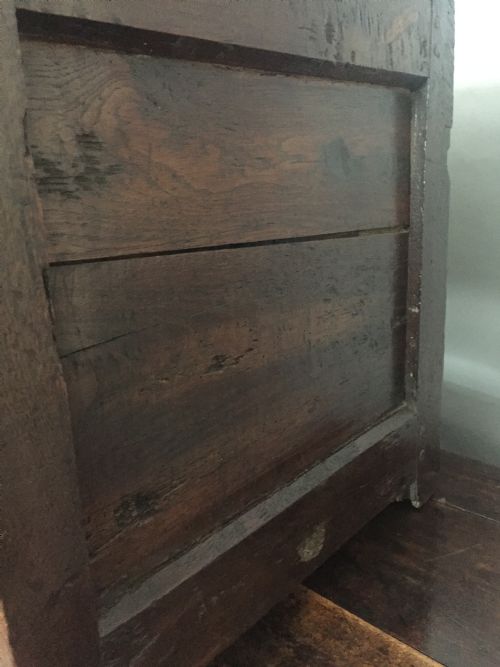 A WONDERFUL 18THC OAK WELSH COFFER BACH - ADDITIONAL PHOTO 5