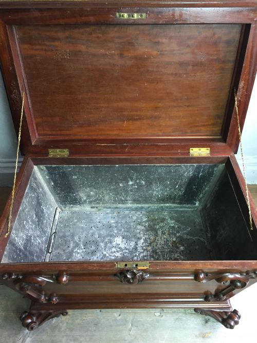 A WILLIAM IV MAHOGANY CELLARETTE - ADDITIONAL PHOTO 5