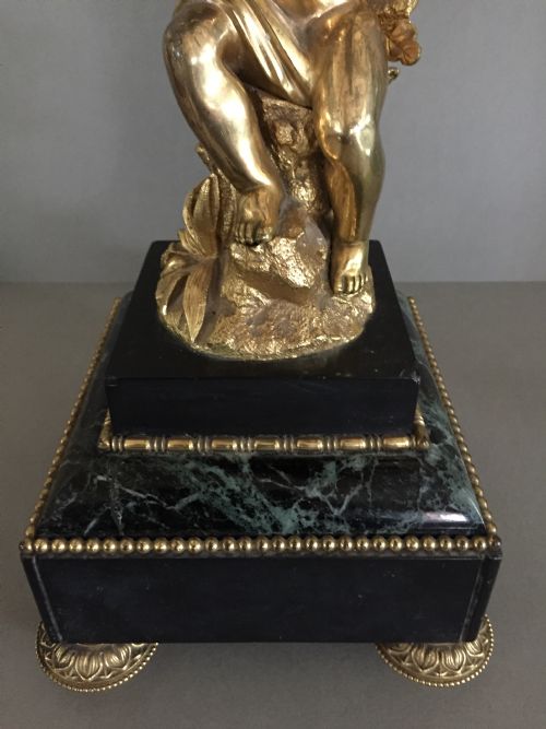 A WONDERFUL 19THC CONTINENTAL POSSIBLY GRAND TOUR ORMOLOU CANDLESTICK - ADDITIONAL PHOTO 5