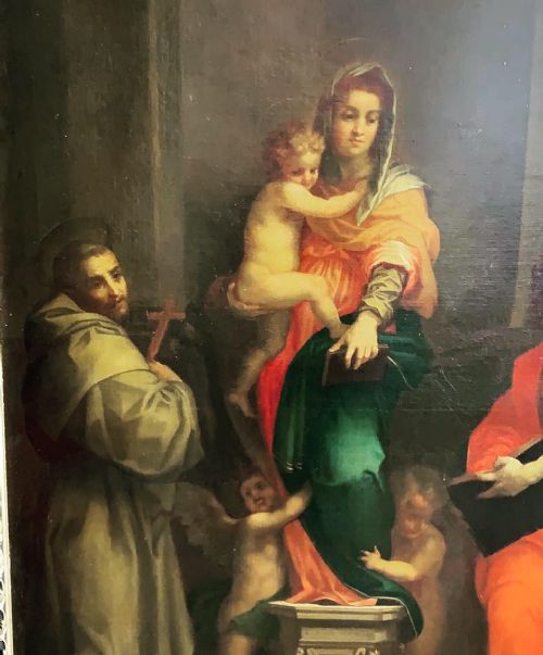 A 19THC LARGE PAINTING AFTER ANDREA DEL SARTO - ADDITIONAL PHOTO 1
