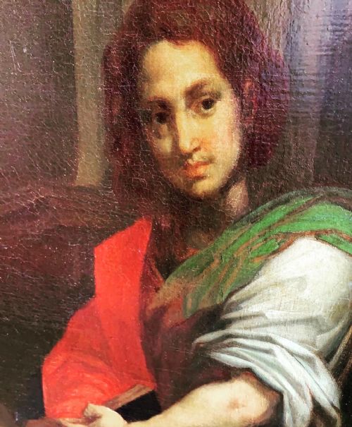 A 19THC LARGE PAINTING AFTER ANDREA DEL SARTO - ADDITIONAL PHOTO 2