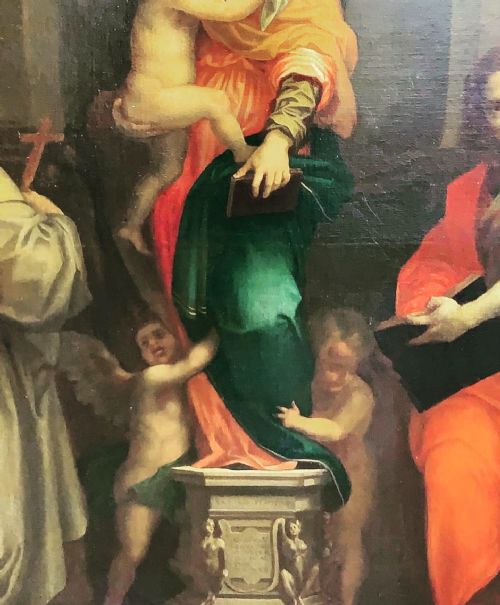 A 19THC LARGE PAINTING AFTER ANDREA DEL SARTO - ADDITIONAL PHOTO 4