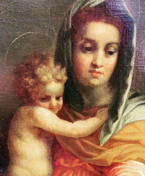 A 19THC LARGE PAINTING AFTER ANDREA DEL SARTO - ADDITIONAL PHOTO 5