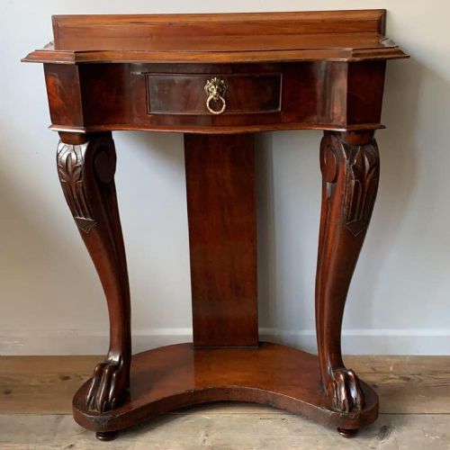 an early 19thc william iv mahogany console table - CATEGORY: ANTIQUE TABLES - DATED 19TH CENTURY