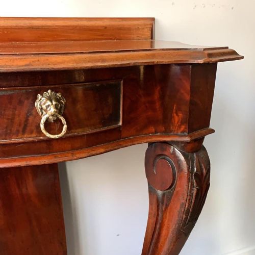 AN EARLY 19THC WILLIAM IV MAHOGANY CONSOLE TABLE - ADDITIONAL PHOTO 3