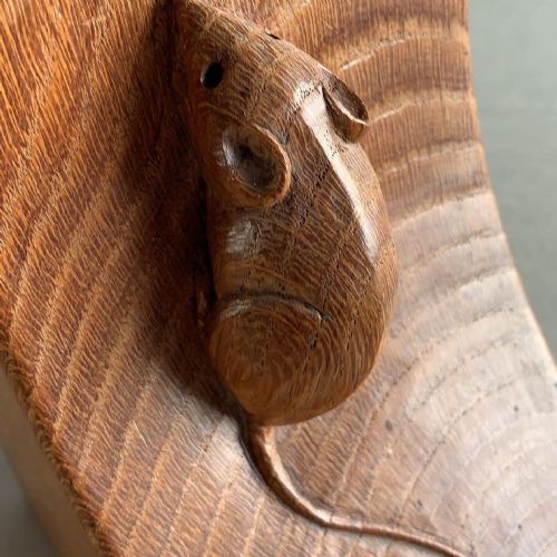 A PAIR OF OAK MOUSEMAN BOOKENDS - ADDITIONAL PHOTO 3