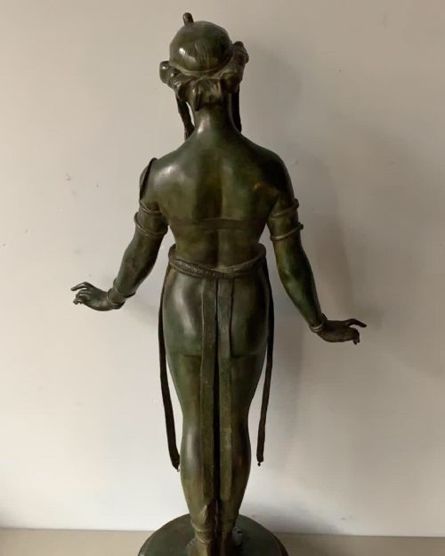 A WONDERFUL ART NOUVEAU BRONZE OF AN EXOTIC DANCER - ADDITIONAL PHOTO 2