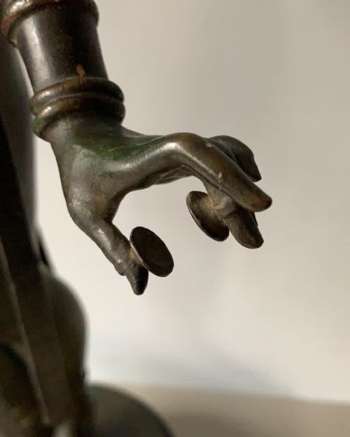 A WONDERFUL ART NOUVEAU BRONZE OF AN EXOTIC DANCER - ADDITIONAL PHOTO 6