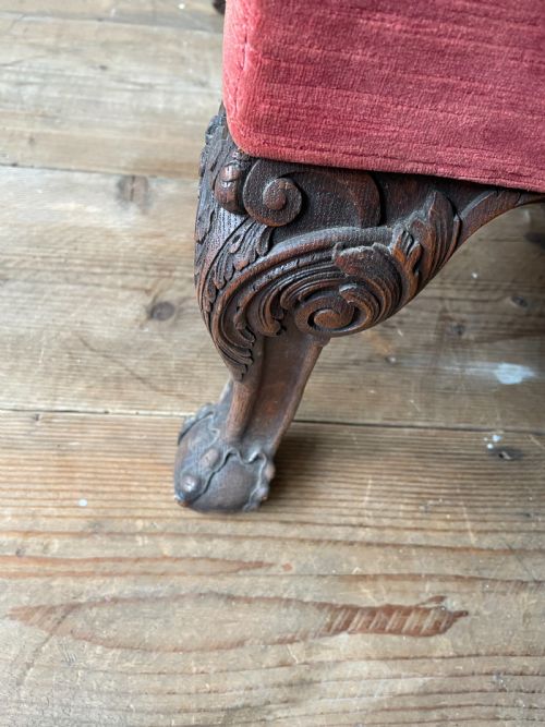 A WONDERFUL 19THC WINGBACK CHAIR - ADDITIONAL PHOTO 6