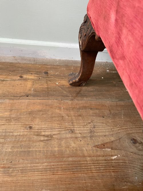 A WONDERFUL 19THC WINGBACK CHAIR - ADDITIONAL PHOTO 7