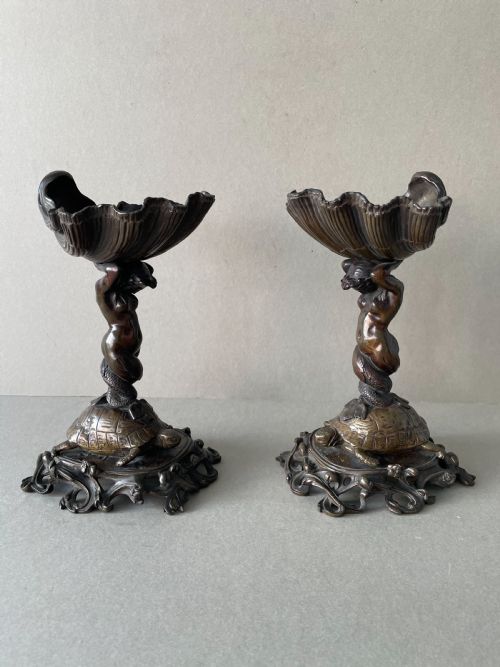 a regency pair of bronze tazzas - CATEGORY: ANTIQUE METAL - DATED REGENCY