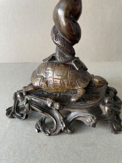 A REGENCY PAIR OF BRONZE TAZZAS - ADDITIONAL PHOTO 6