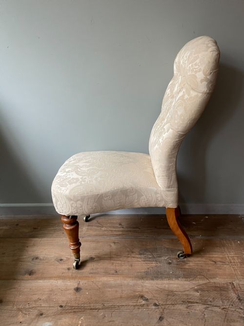 A 19THC SLIPPER CHAIR BY CHARLES HINDLEY SON - ADDITIONAL PHOTO 1