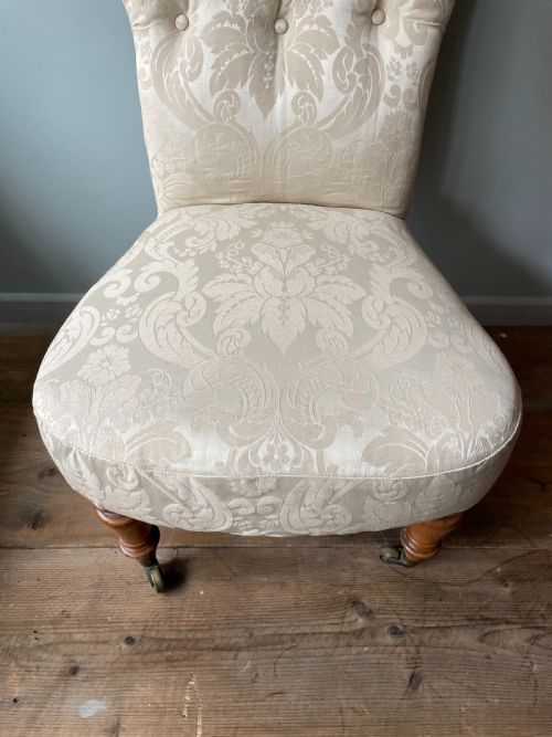 A 19THC SLIPPER CHAIR BY CHARLES HINDLEY SON - ADDITIONAL PHOTO 2