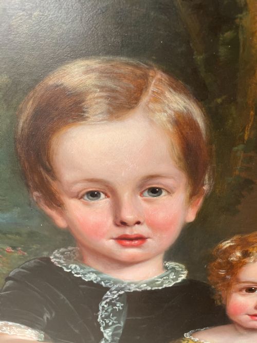 A WONDERFUL 19THC PORTRAIT OF THREE CHILDREN - ADDITIONAL PHOTO 6
