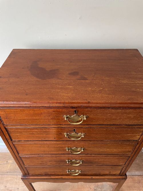 A LATE 19THC MAHOGANY SPECIMEN CHEST ON STAND - ADDITIONAL PHOTO 5