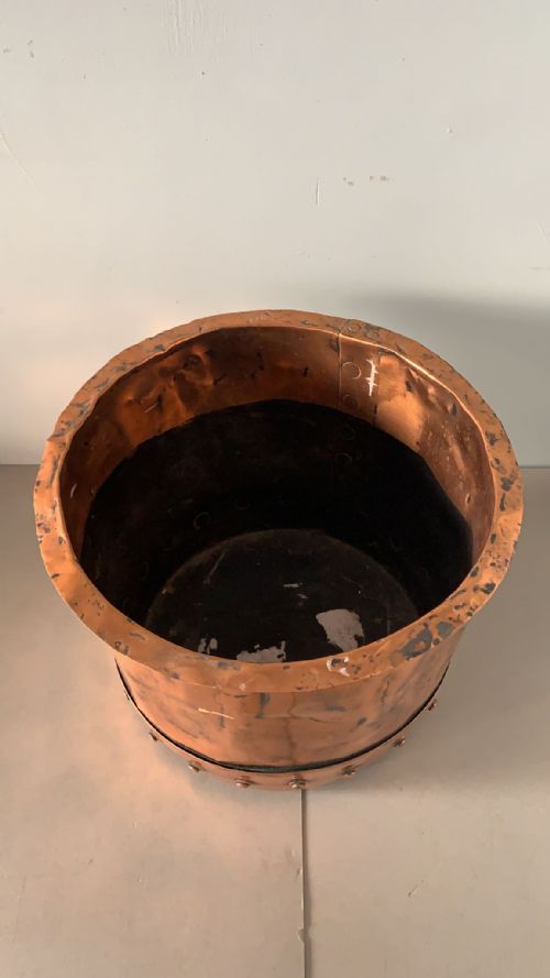 ANTIQUE COPPER BIN - ADDITIONAL PHOTO 2