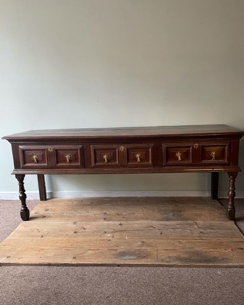 A 17THC OAK DRESSER BASE - ADDITIONAL PHOTO 1
