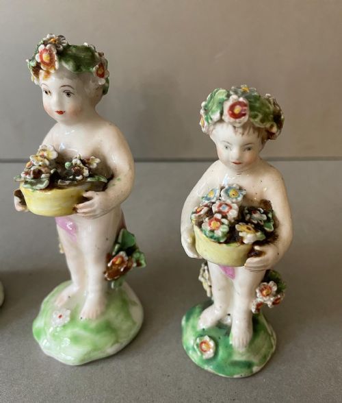 ANTIQUE PORCELAIN CHERUBS - ADDITIONAL PHOTO 3