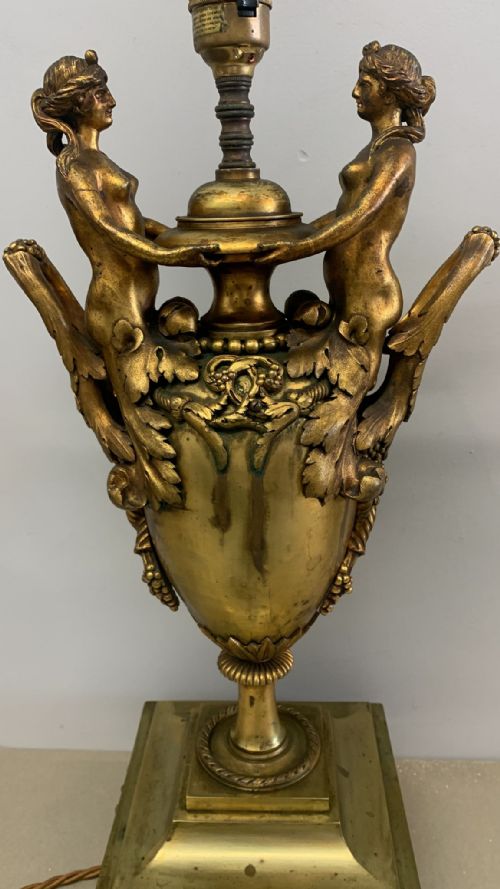 A 19THC ORMOLOU TABLE LAMP - ADDITIONAL PHOTO 5