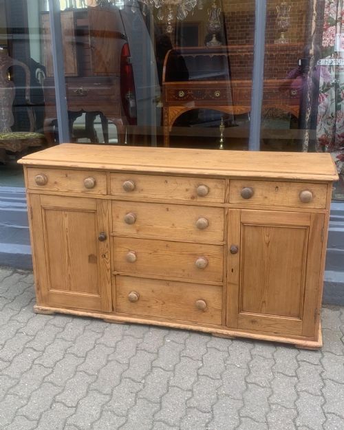 an antique pine dresser base - CATEGORY: ANTIQUE SIDEBOARDS - DATED 19TH CENTURY
