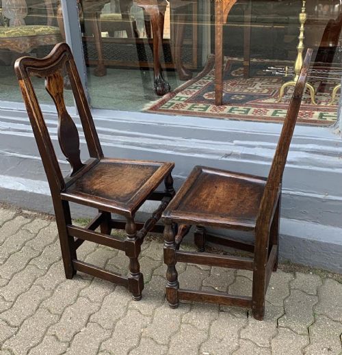 A PAIR OF 17THC BACK STOOLS - ADDITIONAL PHOTO 1