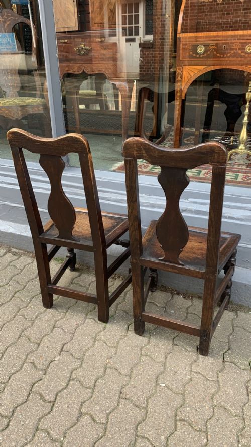 A PAIR OF 17THC BACK STOOLS - ADDITIONAL PHOTO 2