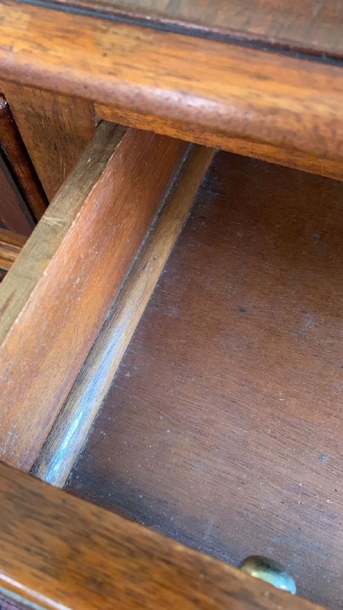 AN EARLY 20THC PEDESTAL DESK - ADDITIONAL PHOTO 5