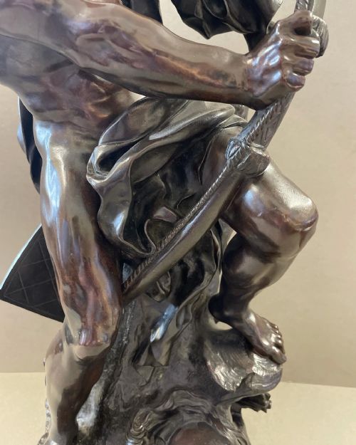 A 19THC BRONZE OF ULYSSES - ADDITIONAL PHOTO 9