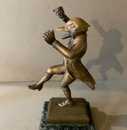 ANTIQUE BRONZE DANCING BIRDS - ADDITIONAL PHOTO 2