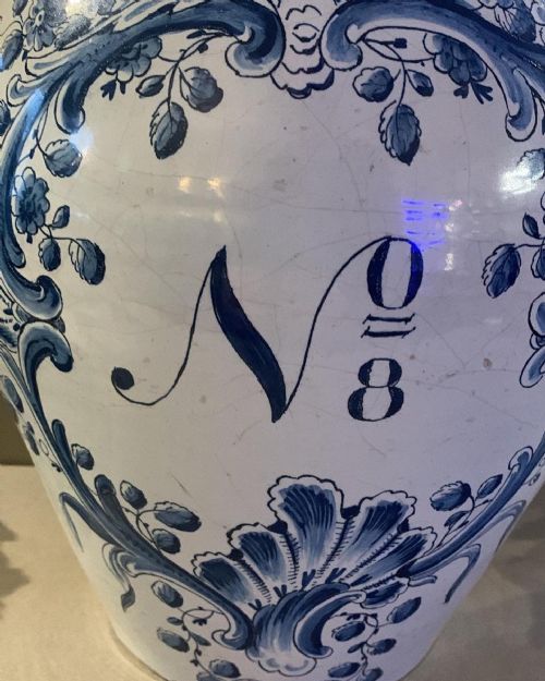 18THC DELFT TOBACCO JAR - ADDITIONAL PHOTO 2