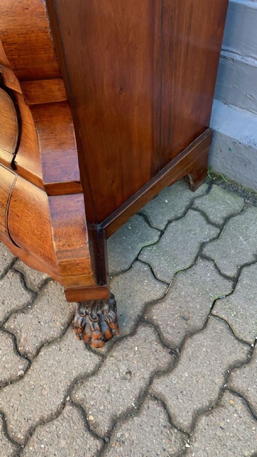 ANTIQUE DUTCH BOMBE CHEST OF DRAWERS - ADDITIONAL PHOTO 6