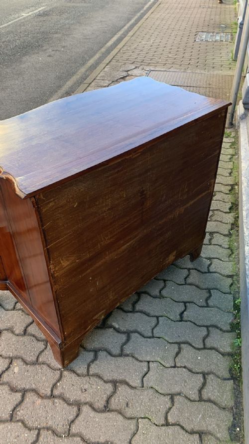 ANTIQUE DUTCH BOMBE CHEST OF DRAWERS - ADDITIONAL PHOTO 7