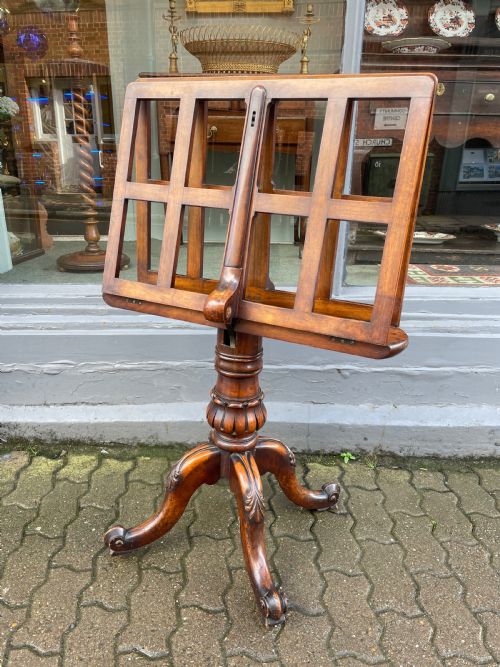 AN ANTIQUE FOLIO STAND - ADDITIONAL PHOTO 1