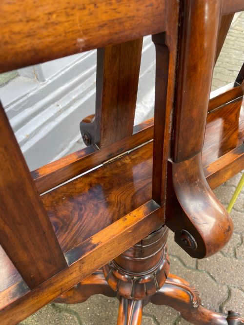AN ANTIQUE FOLIO STAND - ADDITIONAL PHOTO 4