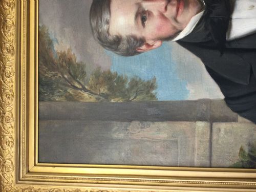 AN ANTIQUE PORTRAIT OF A GENTLEMAN - ADDITIONAL PHOTO 10