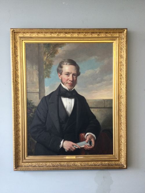 an antique portrait of a gentleman - CATEGORY: ANTIQUE ART - DATED 19TH CENTURY