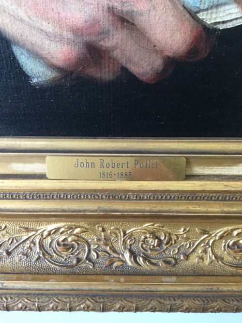 AN ANTIQUE PORTRAIT OF A GENTLEMAN - ADDITIONAL PHOTO 4