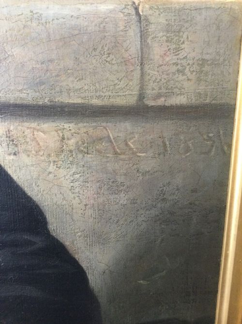 AN ANTIQUE PORTRAIT OF A GENTLEMAN - ADDITIONAL PHOTO 11