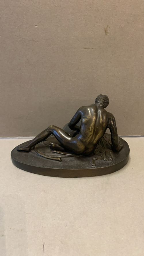 A GRAND TOUR BRONZE OF THE DYING GAUL - ADDITIONAL PHOTO 1