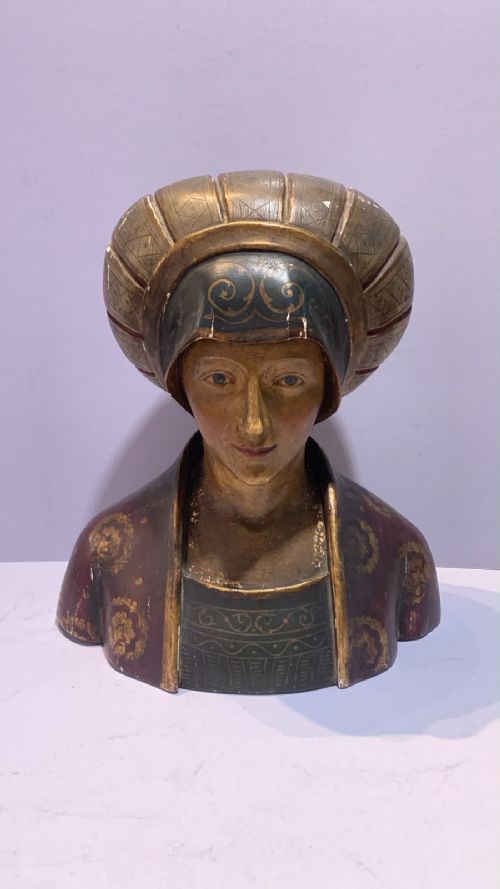 A Late 19thc Grand Tour Bust of a Noblewoman