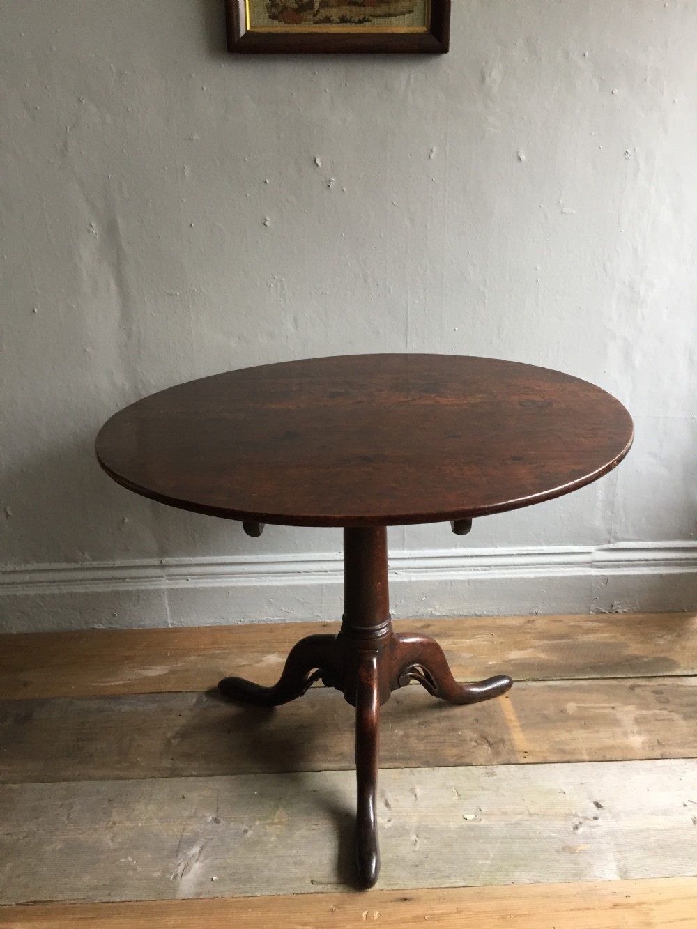 An 18th oak tripod, tilt top table View II