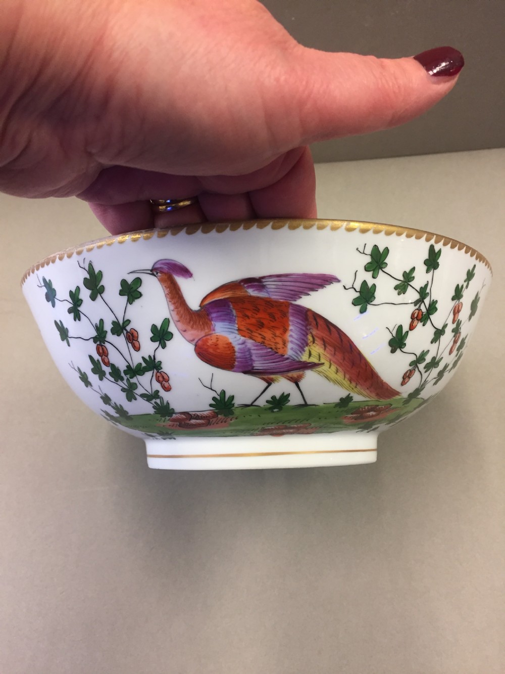 A 19thC French Samson bowl. View II